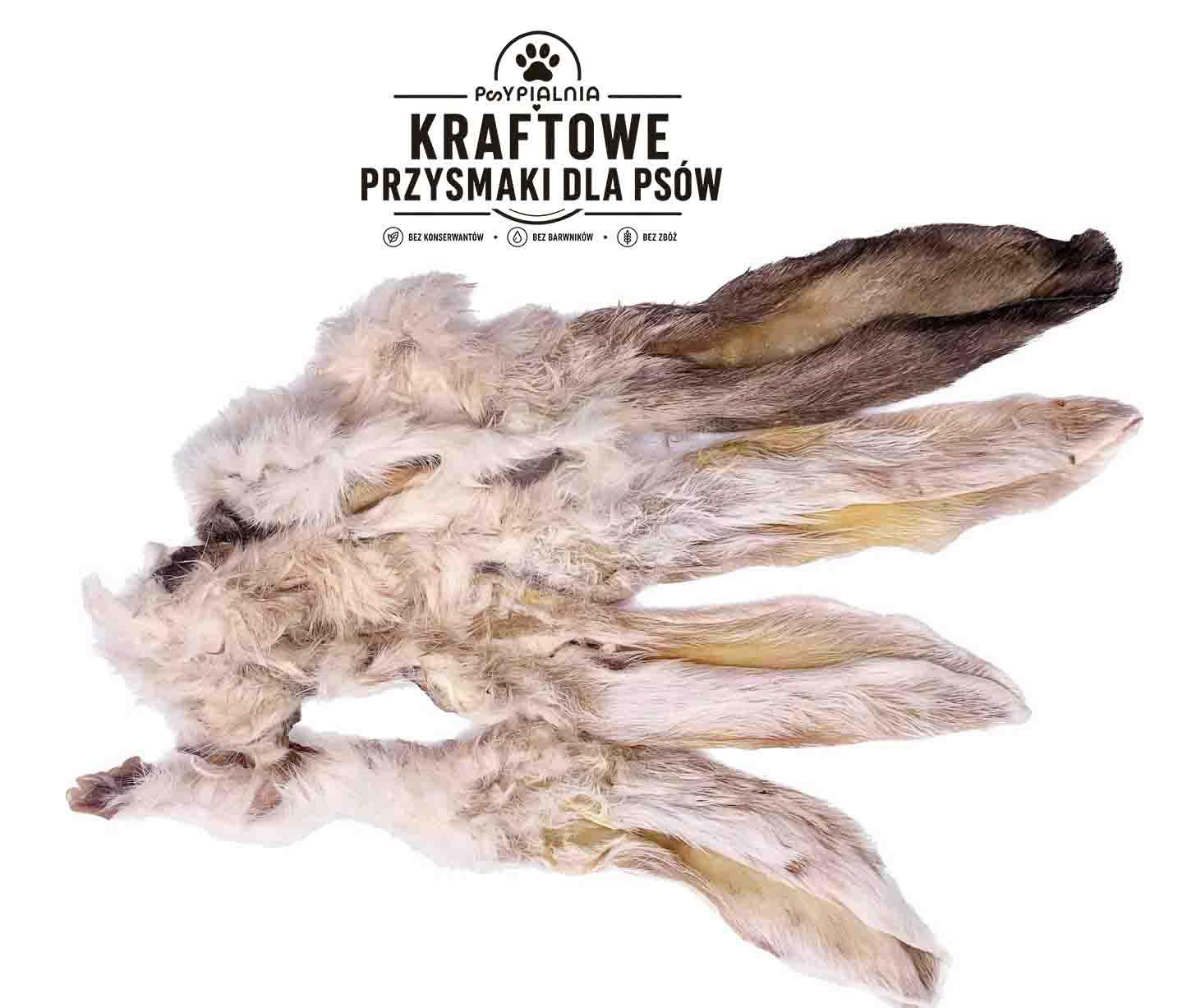 USZY KRÓLICZE Z FUTREM